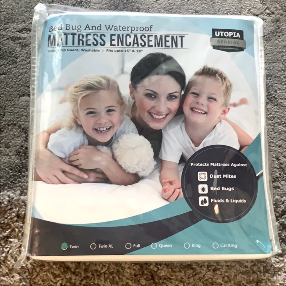 UTOPIA twin mattress encasement cover protector